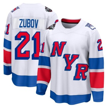 Fanatics Branded New York Rangers Men's Sergei Zubov Breakaway White 2024 Stadium Series NHL Jersey