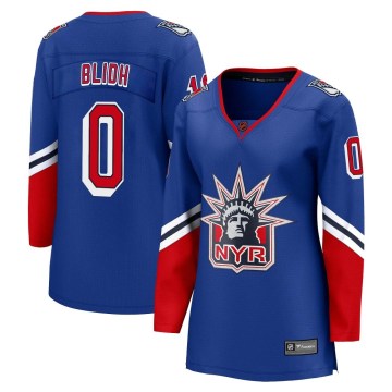 Fanatics Branded New York Rangers Women's Anton Blidh Breakaway Royal Special Edition 2.0 NHL Jersey