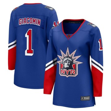 Fanatics Branded New York Rangers Women's Eddie Giacomin Breakaway Royal Special Edition 2.0 NHL Jersey