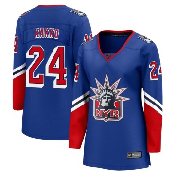 Fanatics Branded New York Rangers Women's Kaapo Kakko Breakaway Royal Special Edition 2.0 NHL Jersey