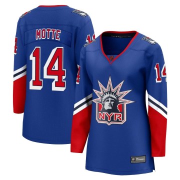 Fanatics Branded New York Rangers Women's Tyler Motte Breakaway Royal Special Edition 2.0 NHL Jersey