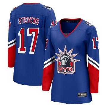 Fanatics Branded New York Rangers Women's Kevin Stevens Breakaway Royal Special Edition 2.0 NHL Jersey