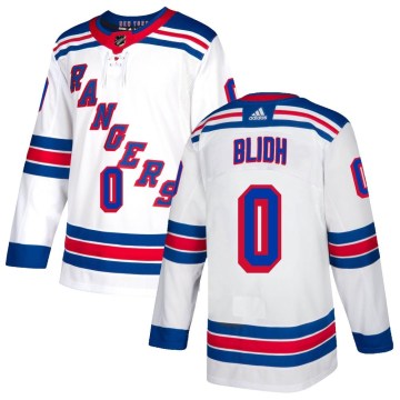 Adidas New York Rangers Men's Anton Blidh Authentic White NHL Jersey