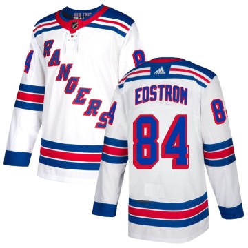 Adidas New York Rangers Men's Adam Edstrom Authentic White NHL Jersey