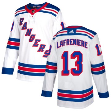 Adidas New York Rangers Men's Alexis Lafreniere Authentic White NHL Jersey