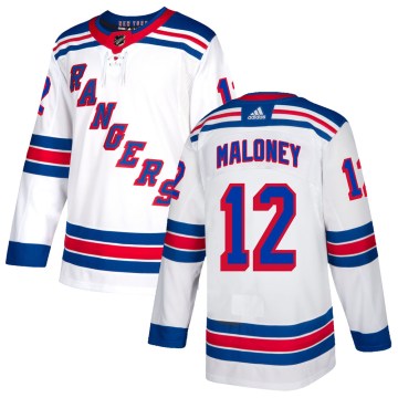 Adidas New York Rangers Men's Don Maloney Authentic White NHL Jersey