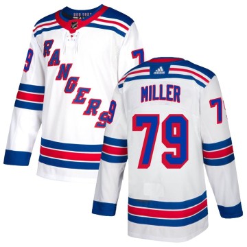 Adidas New York Rangers Men's K'Andre Miller Authentic White NHL Jersey