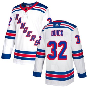 Adidas New York Rangers Men's Jonathan Quick Authentic White NHL Jersey