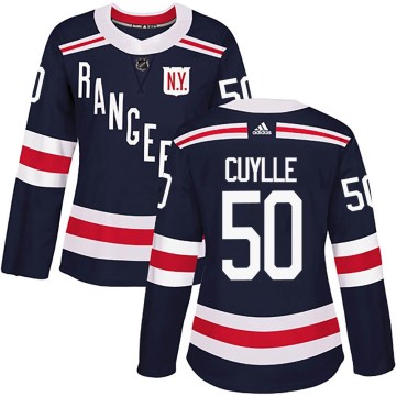 Adidas New York Rangers Women's Will Cuylle Authentic Navy Blue 2018 Winter Classic Home NHL Jersey