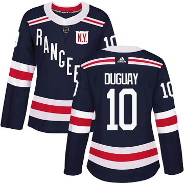 Adidas New York Rangers Women's Ron Duguay Authentic Navy Blue 2018 Winter Classic Home NHL Jersey