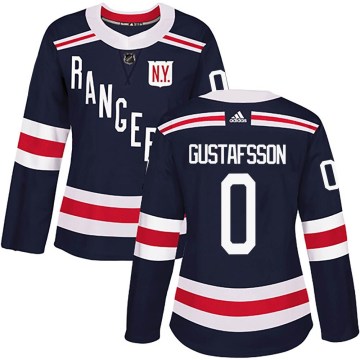 Adidas New York Rangers Women's Erik Gustafsson Authentic Navy Blue 2018 Winter Classic Home NHL Jersey