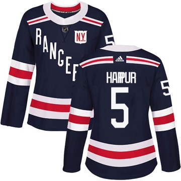 Adidas New York Rangers Women's Ben Harpur Authentic Navy Blue 2018 Winter Classic Home NHL Jersey
