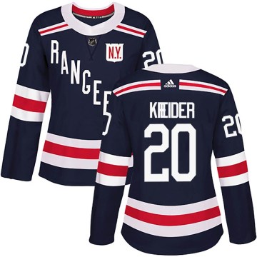 Adidas New York Rangers Women's Chris Kreider Authentic Navy Blue 2018 Winter Classic Home NHL Jersey