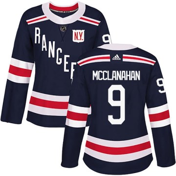 Adidas New York Rangers Women's Rob Mcclanahan Authentic Navy Blue 2018 Winter Classic Home NHL Jersey