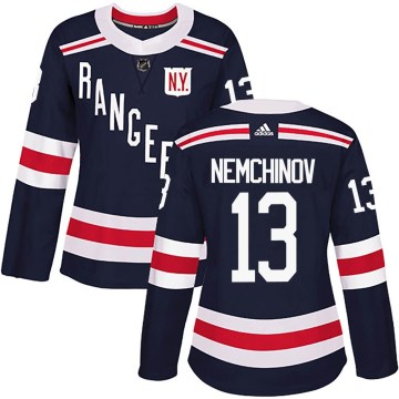 Adidas New York Rangers Women's Sergei Nemchinov Authentic Navy Blue 2018 Winter Classic Home NHL Jersey