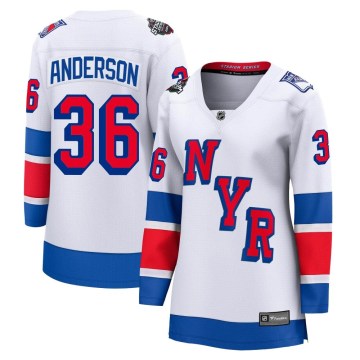 Fanatics Branded New York Rangers Women's Glenn Anderson Breakaway White 2024 Stadium Series NHL Jersey