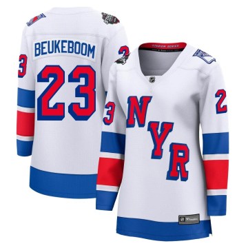 Fanatics Branded New York Rangers Women's Jeff Beukeboom Breakaway White 2024 Stadium Series NHL Jersey