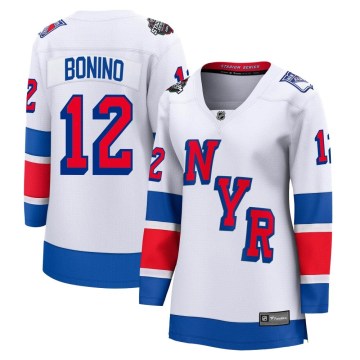 Fanatics Branded New York Rangers Women's Nick Bonino Breakaway White 2024 Stadium Series NHL Jersey