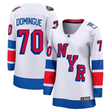 Fanatics Branded New York Rangers Women's Louis Domingue Breakaway White 2024 Stadium Series NHL Jersey