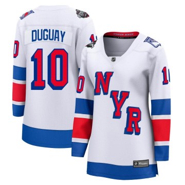 Fanatics Branded New York Rangers Women's Ron Duguay Breakaway White 2024 Stadium Series NHL Jersey