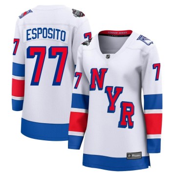 Fanatics Branded New York Rangers Women's Phil Esposito Breakaway White 2024 Stadium Series NHL Jersey