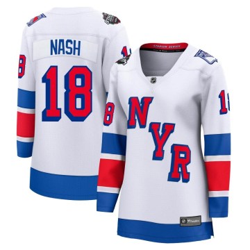 Fanatics Branded New York Rangers Women's Riley Nash Breakaway White 2024 Stadium Series NHL Jersey