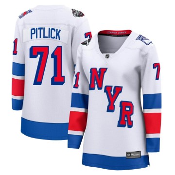 Fanatics Branded New York Rangers Women's Tyler Pitlick Breakaway White 2024 Stadium Series NHL Jersey