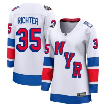 Fanatics Branded New York Rangers Women's Mike Richter Breakaway White 2024 Stadium Series NHL Jersey