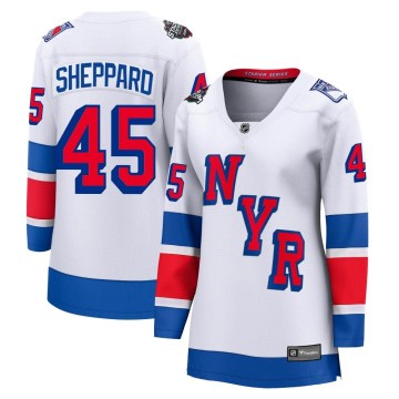 Fanatics Branded New York Rangers Women's James Sheppard Breakaway White 2024 Stadium Series NHL Jersey