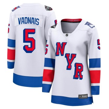 Fanatics Branded New York Rangers Women's Carol Vadnais Breakaway White 2024 Stadium Series NHL Jersey