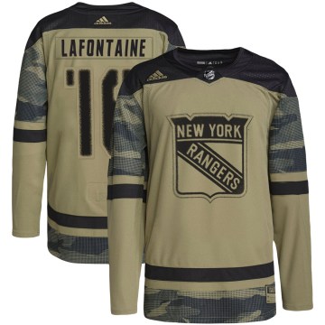 Adidas New York Rangers Men's Pat Lafontaine Authentic Camo Military Appreciation Practice NHL Jersey