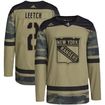 Adidas New York Rangers Men's Brian Leetch Authentic Camo Military Appreciation Practice NHL Jersey