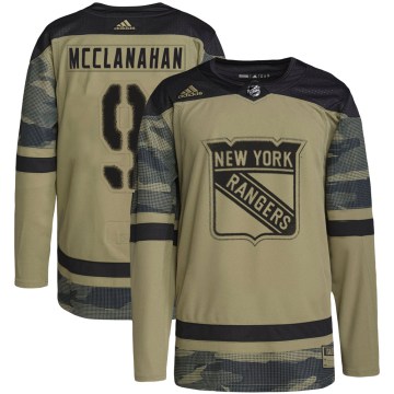 Adidas New York Rangers Men's Rob Mcclanahan Authentic Camo Military Appreciation Practice NHL Jersey