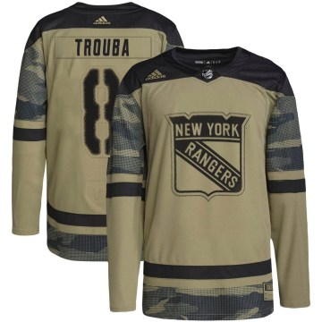Adidas New York Rangers Men's Jacob Trouba Authentic Camo Military Appreciation Practice NHL Jersey