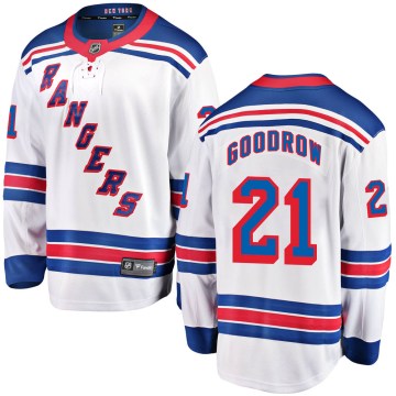 Fanatics Branded New York Rangers Youth Barclay Goodrow Breakaway White Away NHL Jersey
