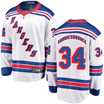 Fanatics Branded New York Rangers Youth John Vanbiesbrouck Breakaway White Away NHL Jersey