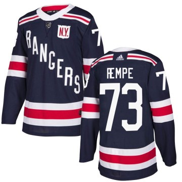 Adidas New York Rangers Youth Matt Rempe Authentic Navy Blue 2018 Winter Classic Home NHL Jersey