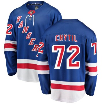 Fanatics Branded New York Rangers Youth Filip Chytil Breakaway Blue Home NHL Jersey