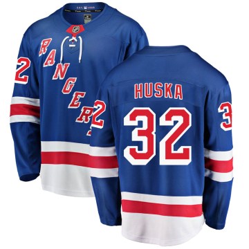 Fanatics Branded New York Rangers Youth Adam Huska Breakaway Blue Home NHL Jersey