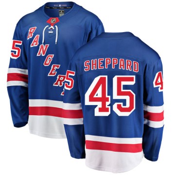 Fanatics Branded New York Rangers Youth James Sheppard Breakaway Blue Home NHL Jersey